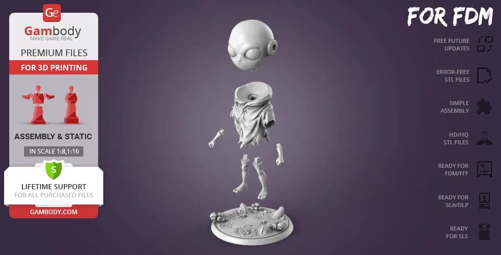 STL - Figura Jiren Infantil render 4
