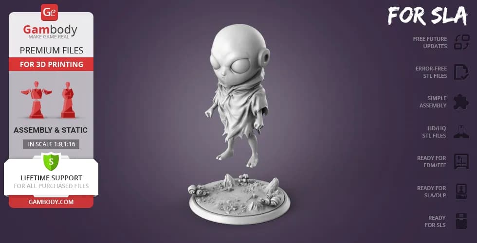 STL - Figura Jiren Infantil render 5