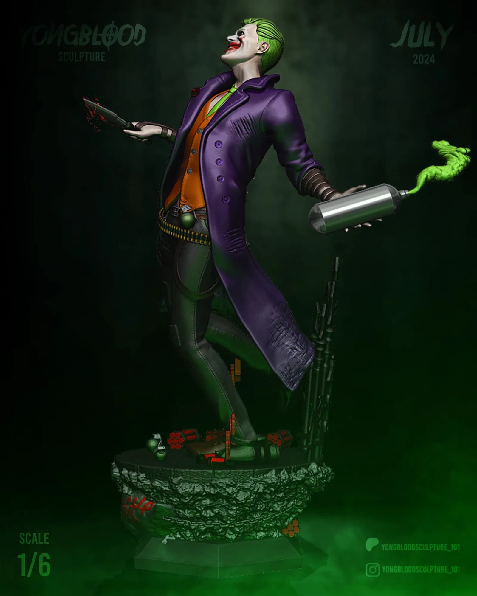 STL - Figura Joker estilo sastre render 4