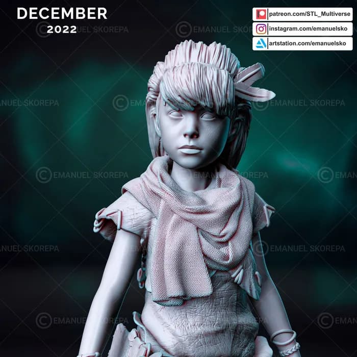 STL - Figura Joven Aloy render 5