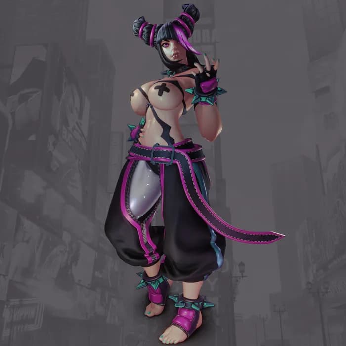 STL - Figura Juri Han de Street Fighter