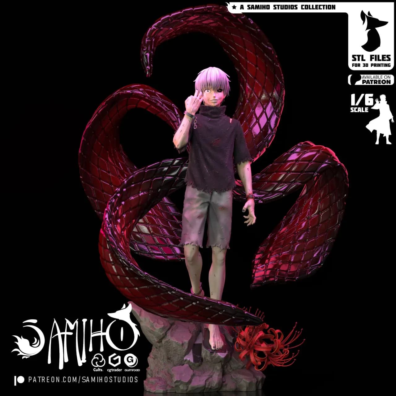 STL - Figura Kaneki Ken Anime