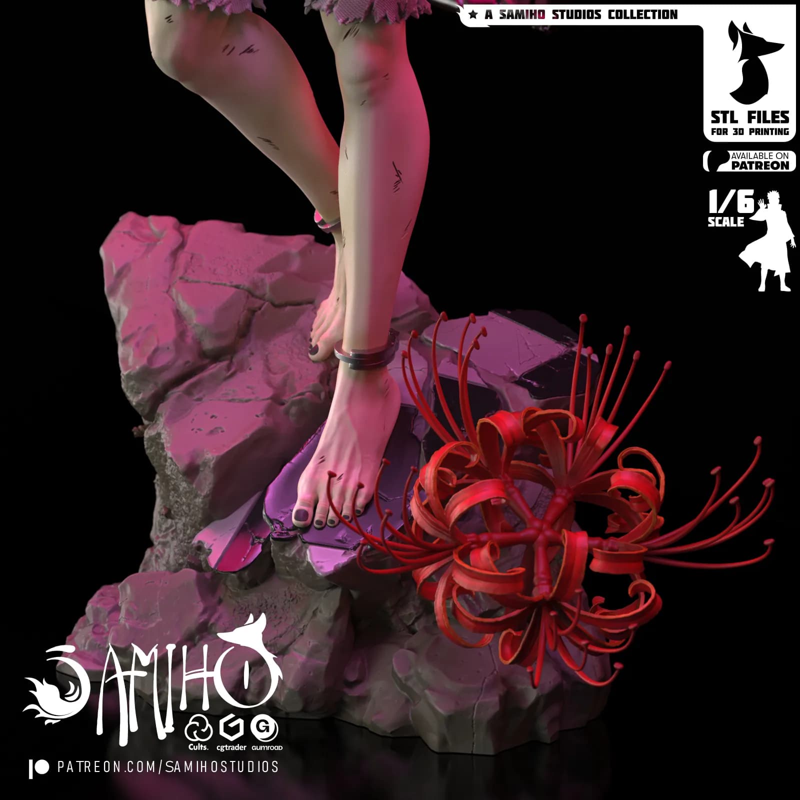 STL - Figura Kaneki Ken Anime render 4