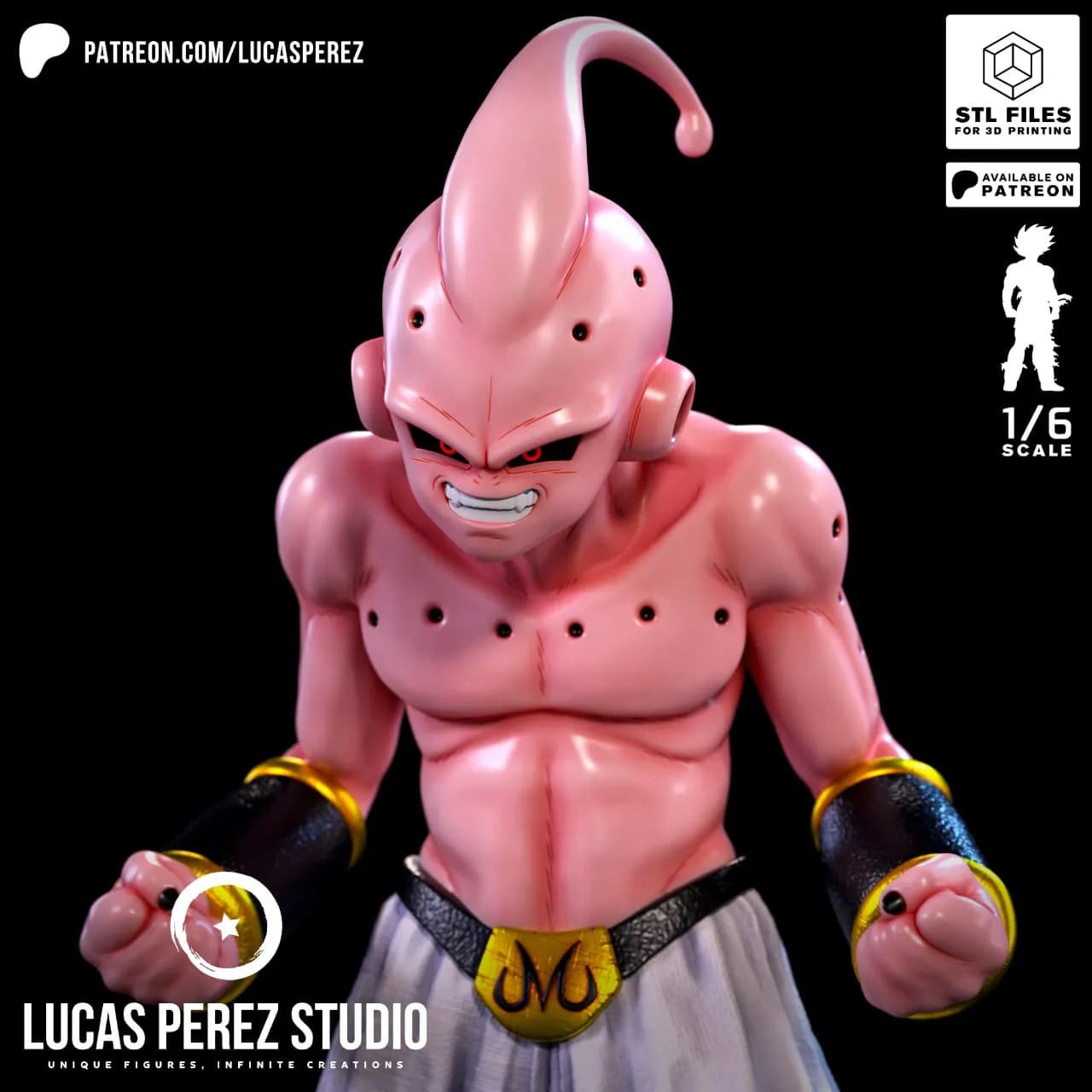 STL - Figura Kid Buu de Dragon Ball Z
