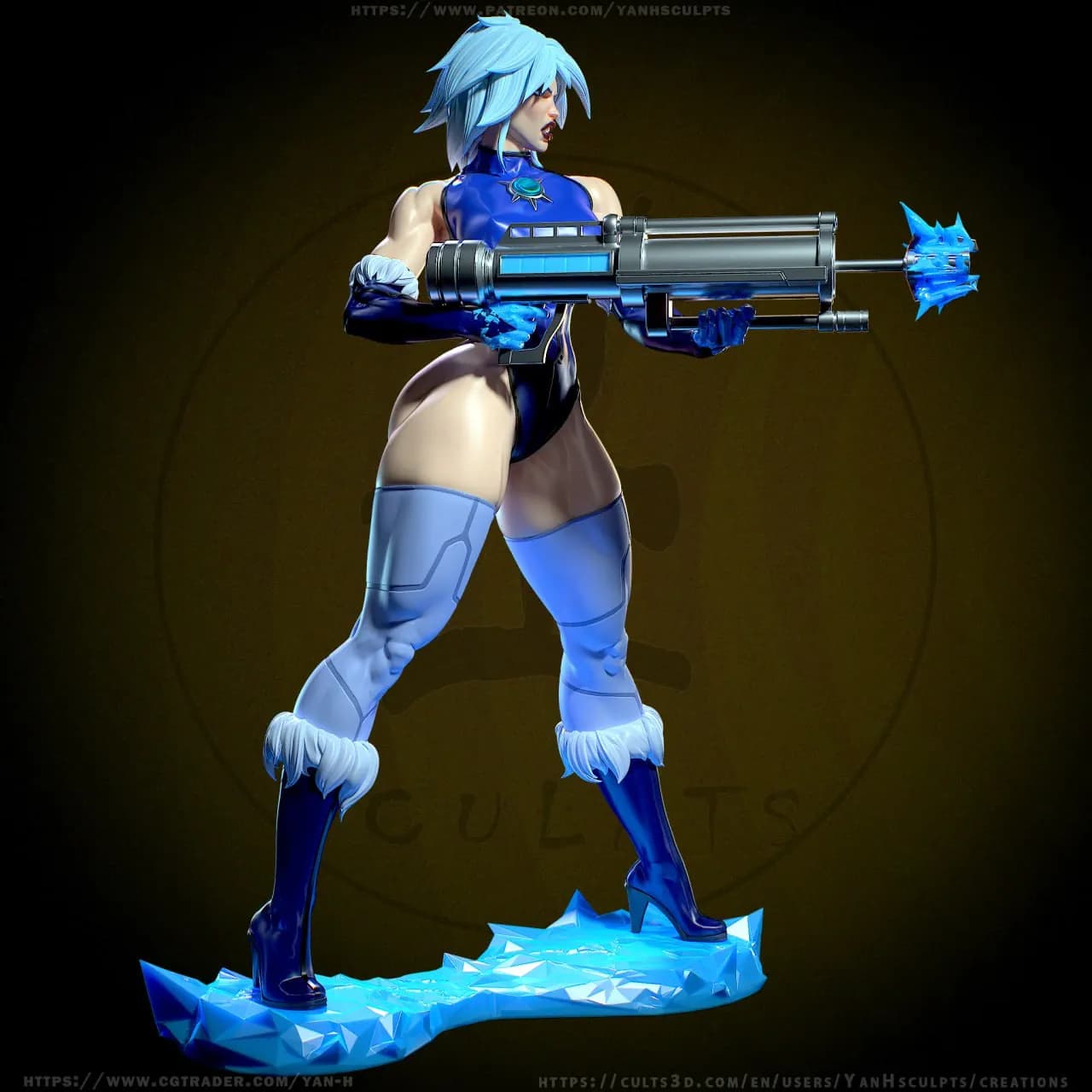 STL - Figura Killer Frost render 3