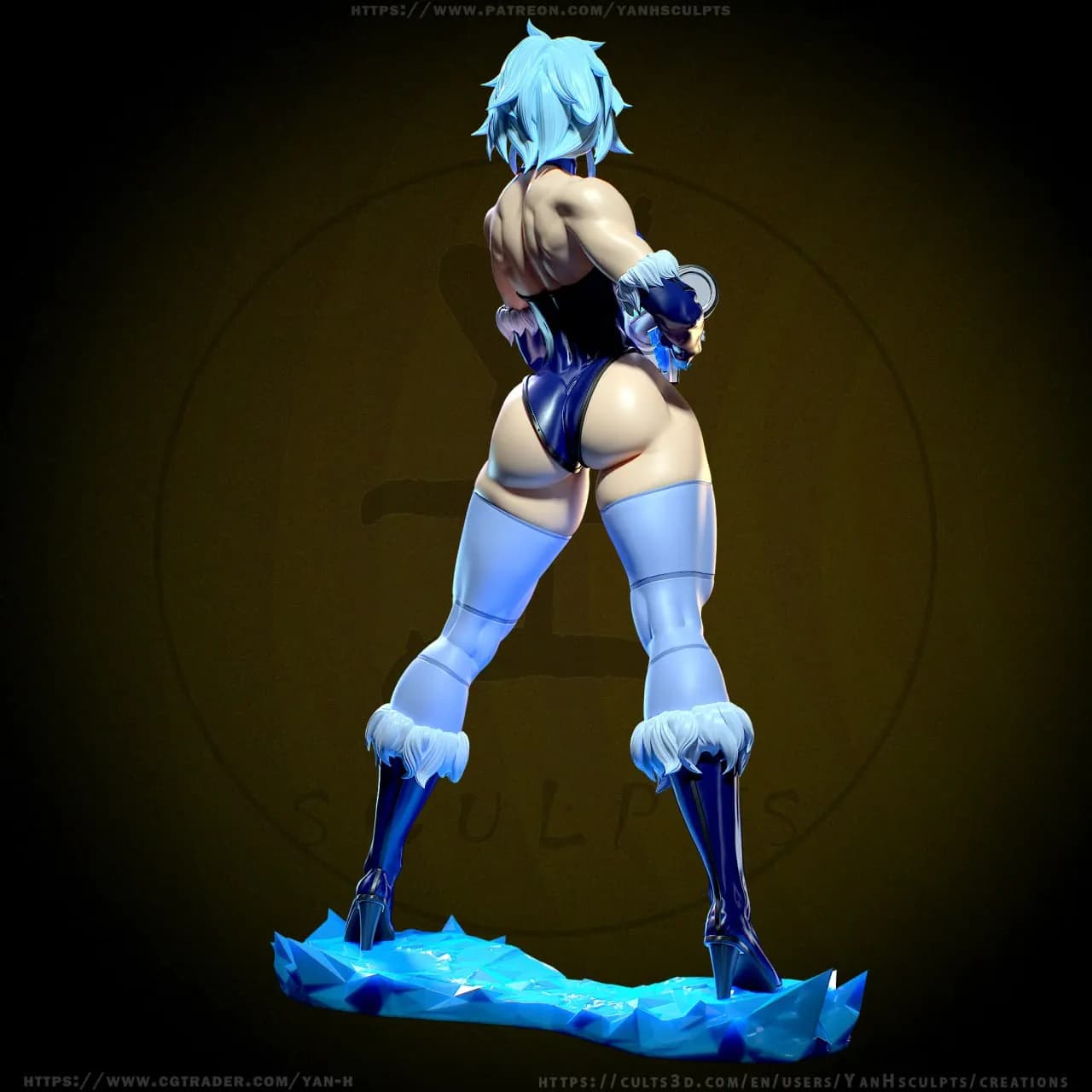 STL - Figura Killer Frost render 5
