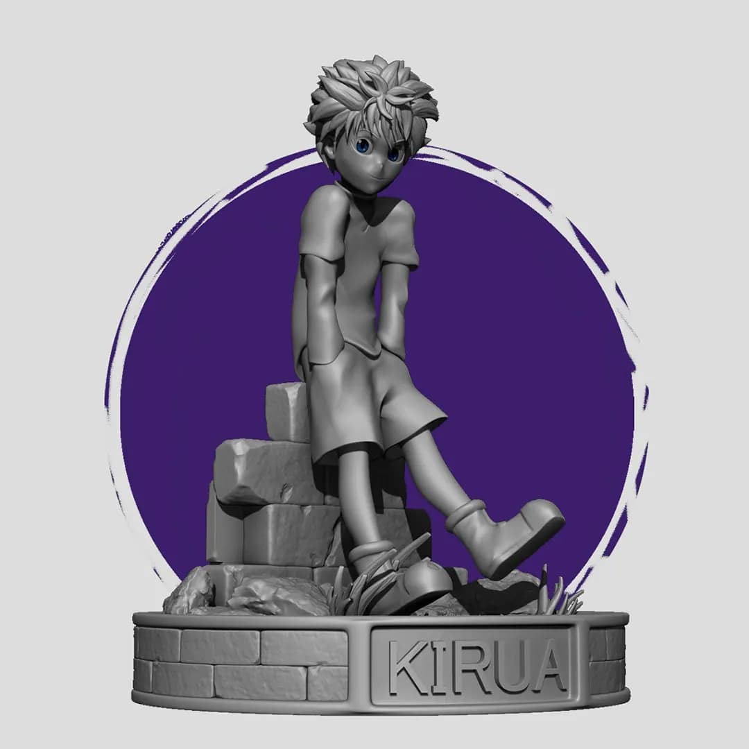 STL - Figura Kirua Zoldyck render 2