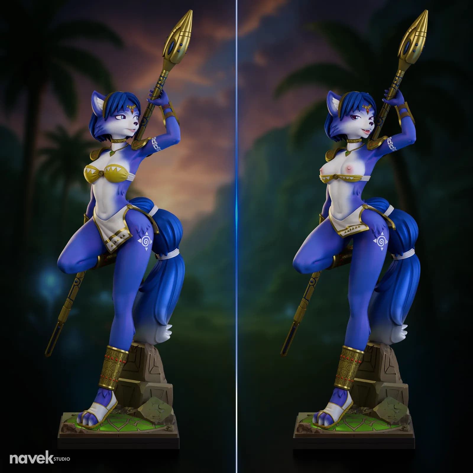 STL - figura Krystal sexy render 2