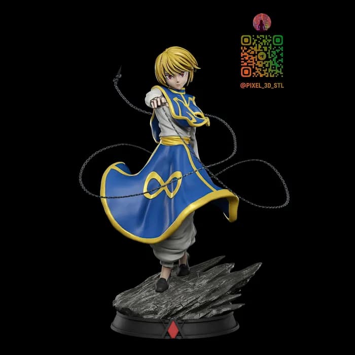 STL - Figura Kurapika Hunter x Hunter render 2