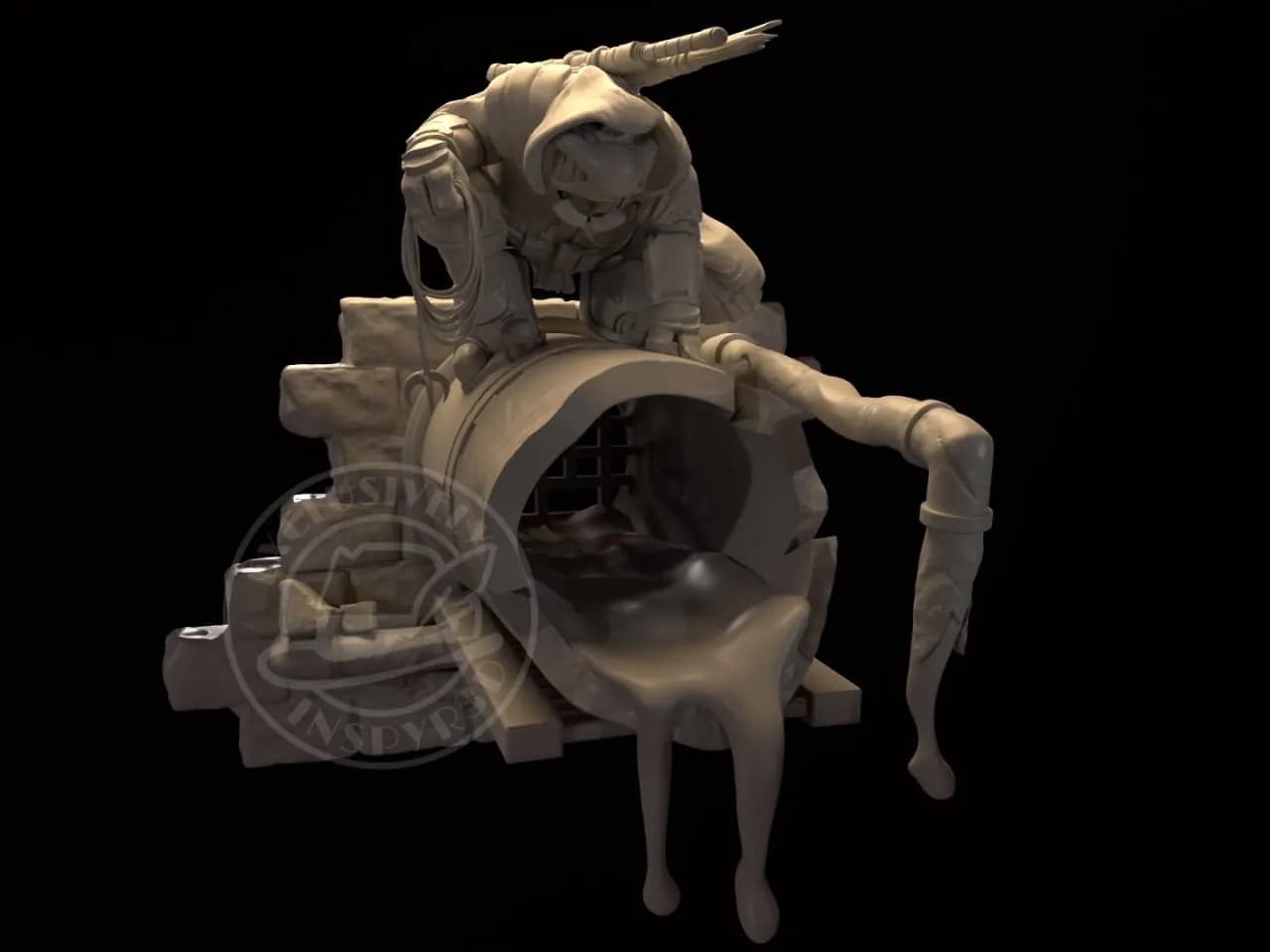 STL - figura Last Ronin TMNT render 2