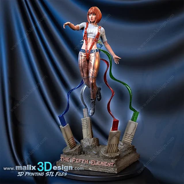 STL - Figura Leeloo del Quinto Elemento render 5