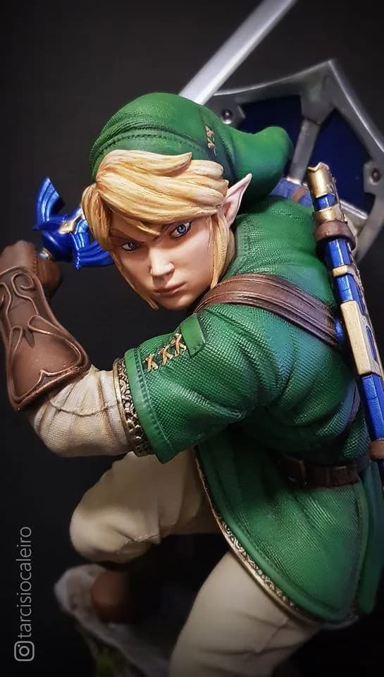 STL - Figura Link Breath of the Wild render 5
