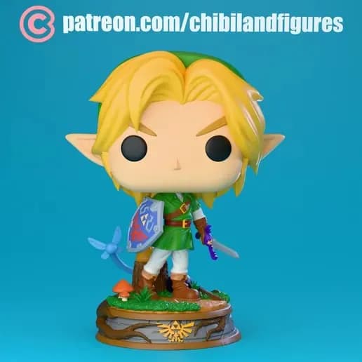 STL - Figura Link Estilo Chibi 2