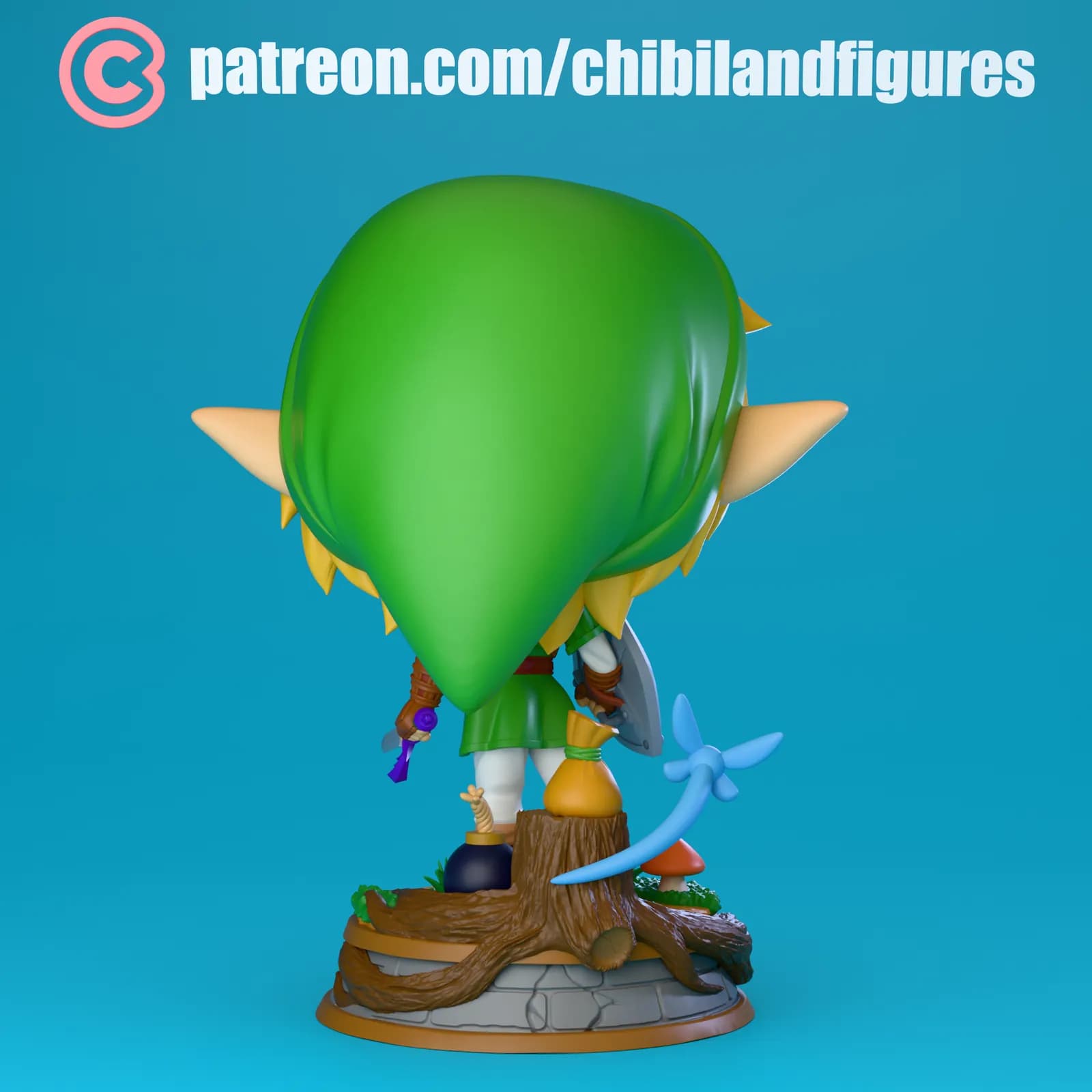 STL - Figura Link Estilo Chibi 2