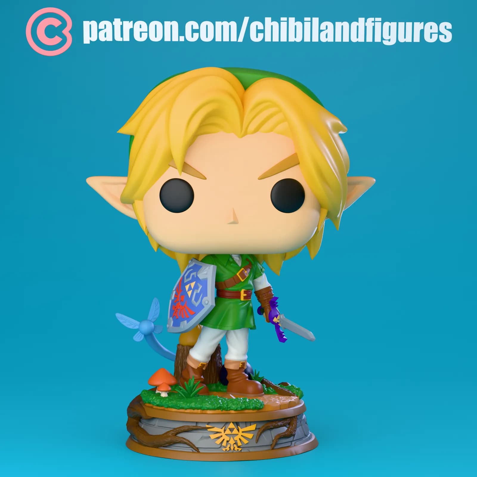 STL - Figura Link Estilo Chibi 2