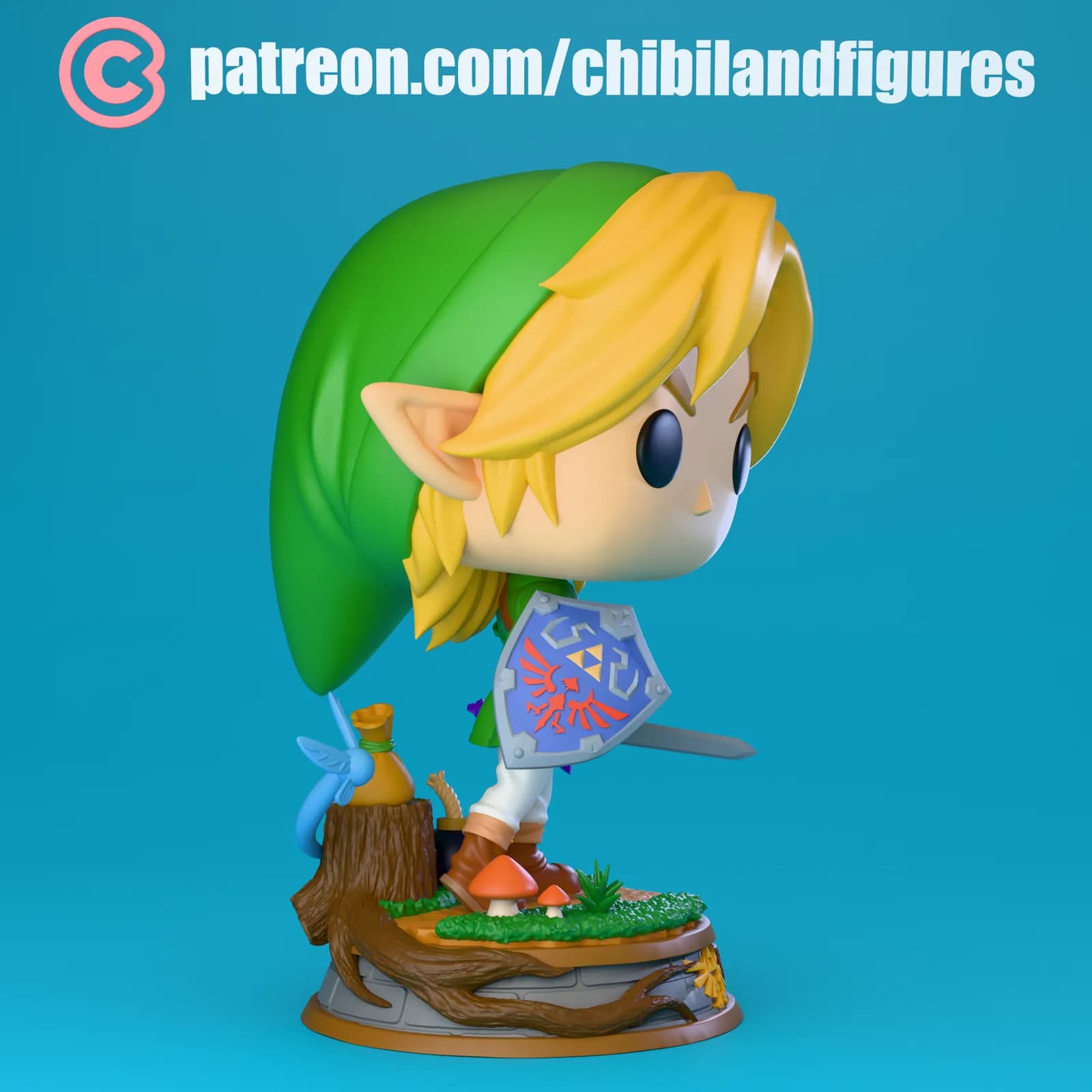 STL - Figura Link Estilo Chibi 2
