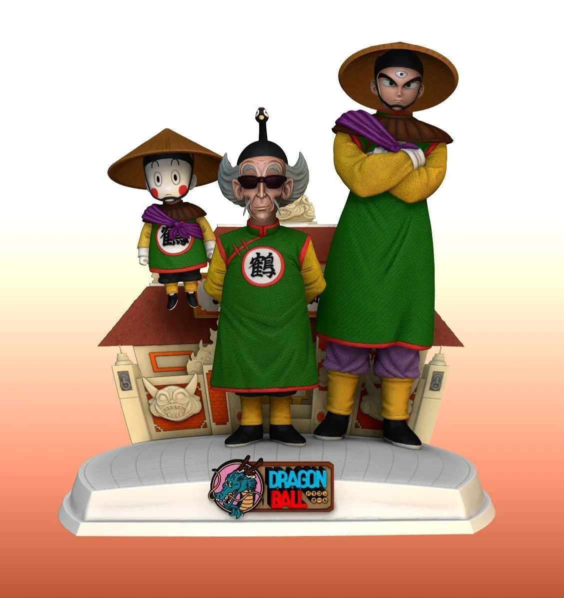 STL - Figura Maestro Roshi y aprendices