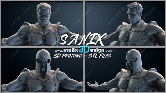 STL - Figura Magneto X Men render 2
