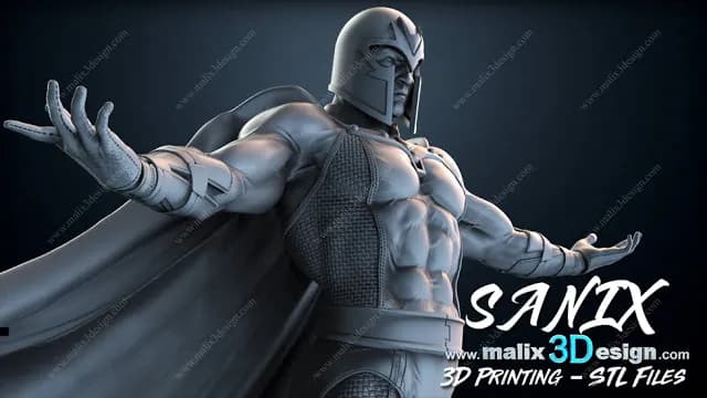 STL - Figura Magneto X Men render 5