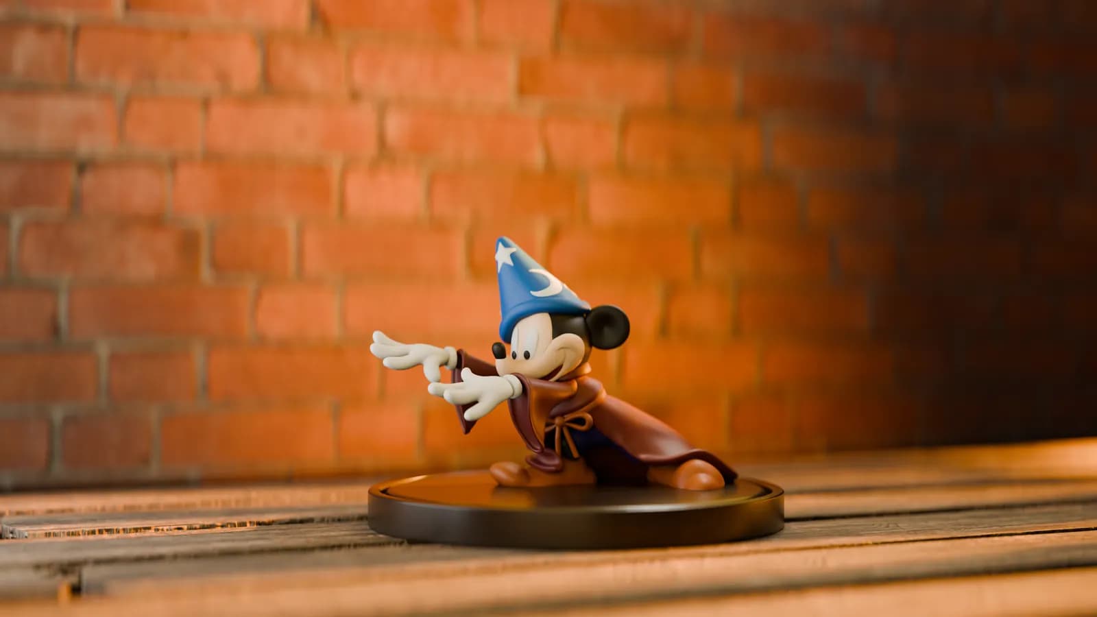 STL - Figura Mago Mickey Mouse render 2