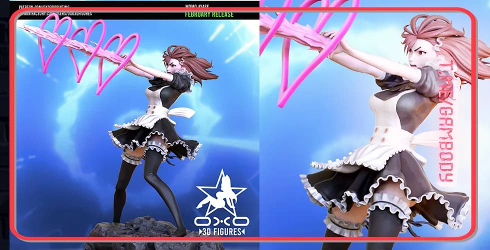 STL - Figura Maid Momo Ayase