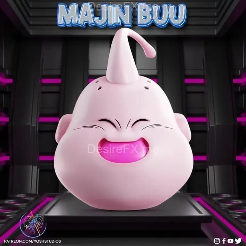 STL - Figura Majin Buu render 2