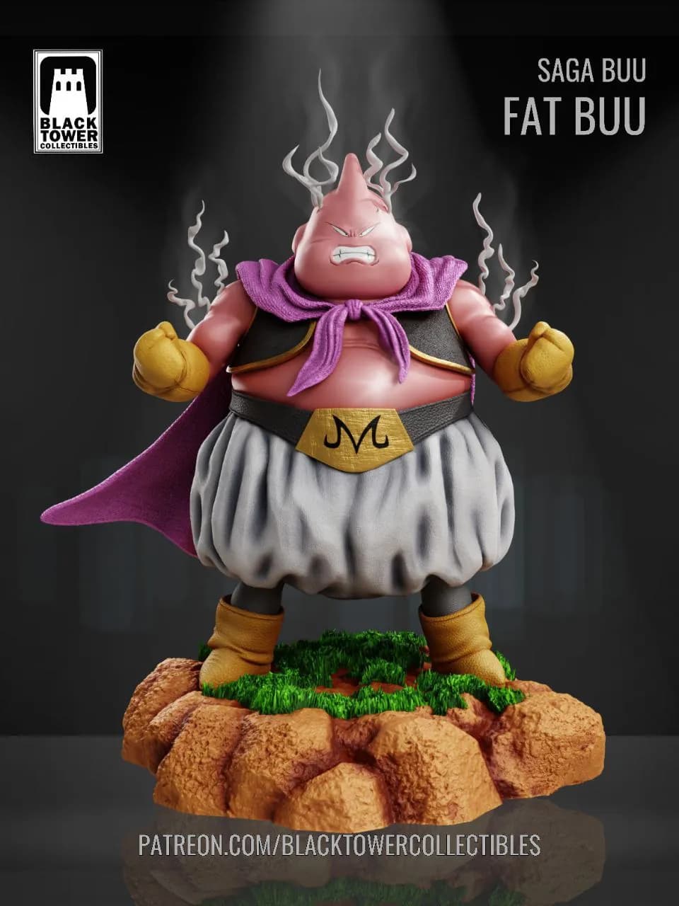 STL - Figura Majin Buu Gordo 3 render 2