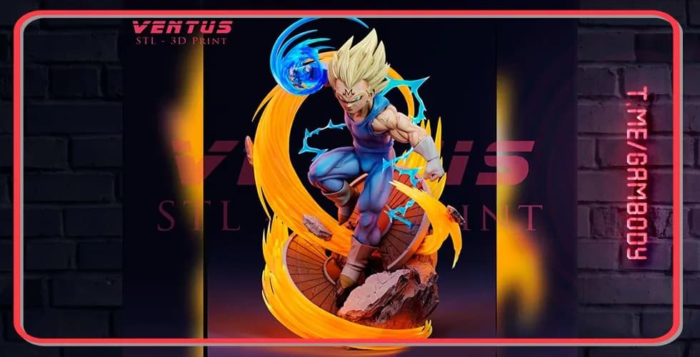 STL - Figura Majin Vegeta
