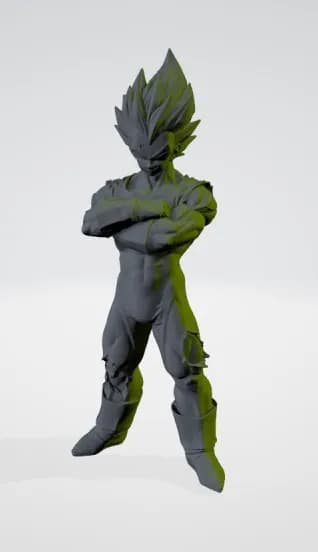 STL - Figura Majin Vegeta 3