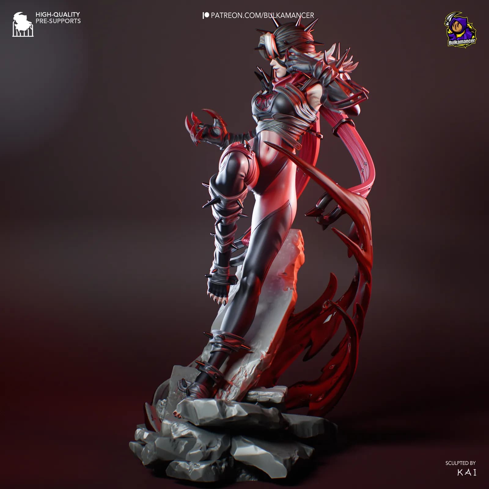 STL - Figura Malice Sombra render 3