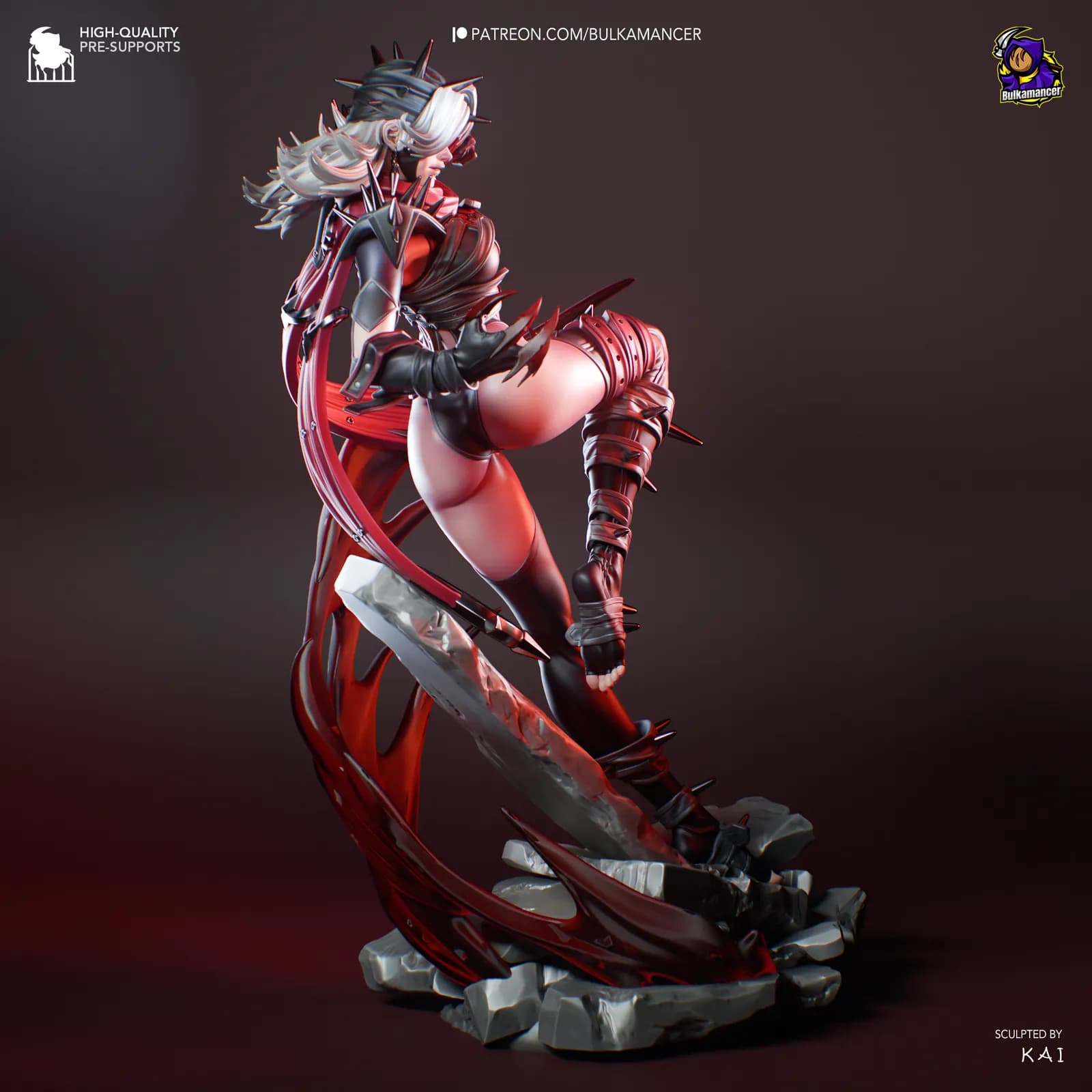 STL - Figura Malice Sombra render 4
