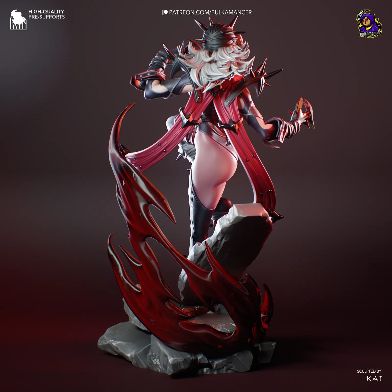 STL - Figura Malice Sombra render 5
