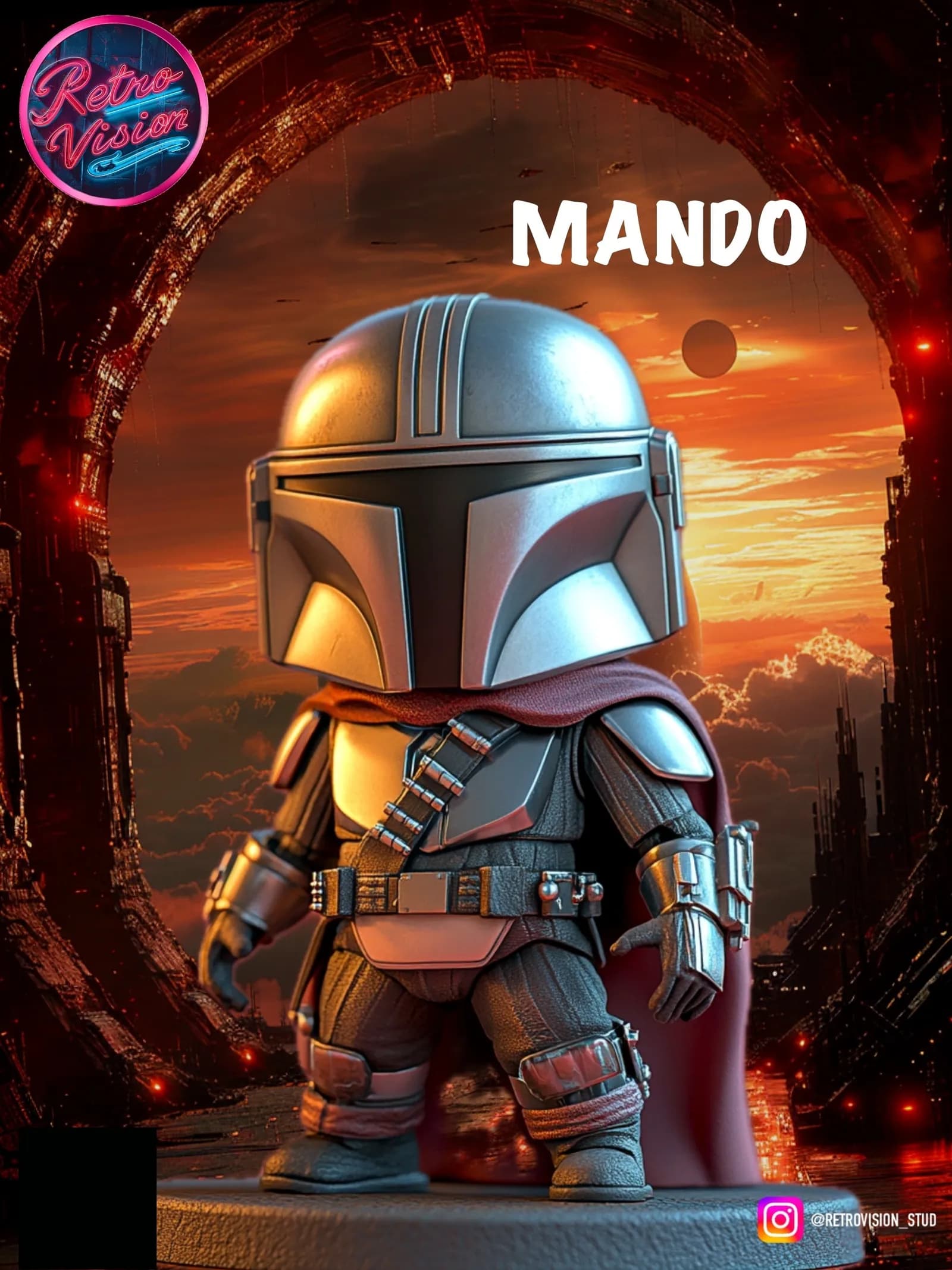 STL - Figura Mando Chibi