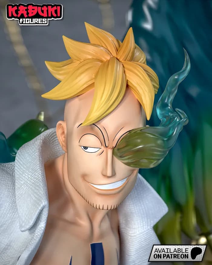 STL - Figura Marco Fénix de One Piece render 2