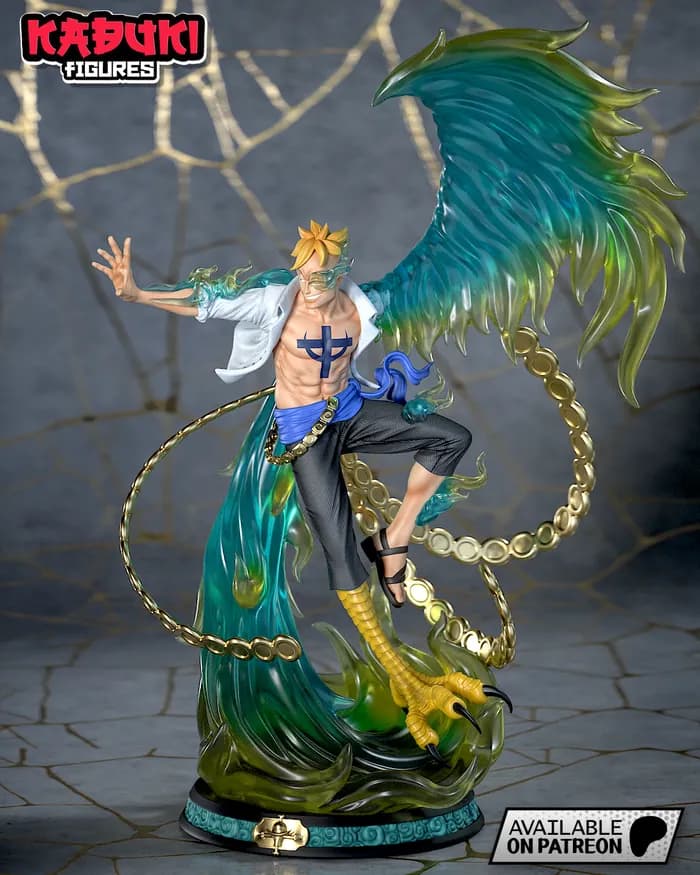 STL - Figura Marco Fénix de One Piece render 5