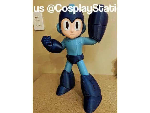 STL - Figura Mega Man a todo color