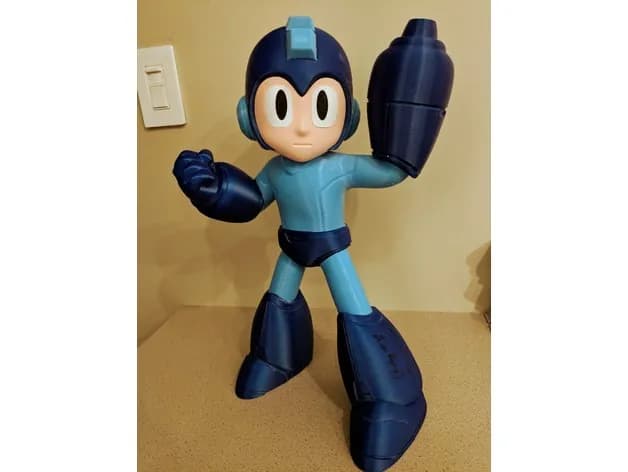 STL - Figura Mega Man a todo color render 3