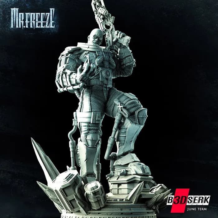 STL - Figura Mr Freeze render 2