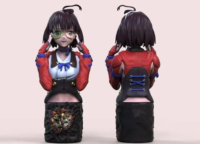 STL - Figura Mumei estilo anime
