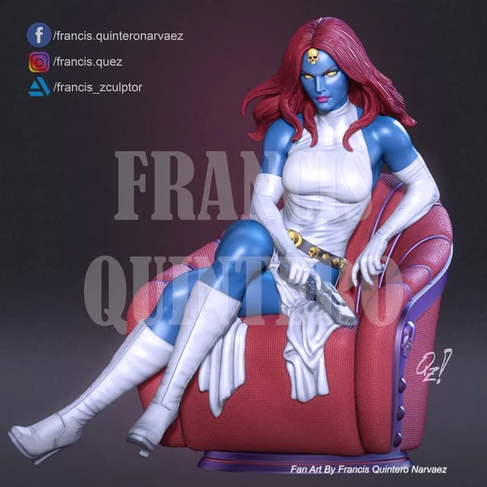 STL - Figura Mystique X Men 2