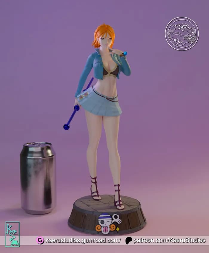 STL - Figura Nami de One Piece