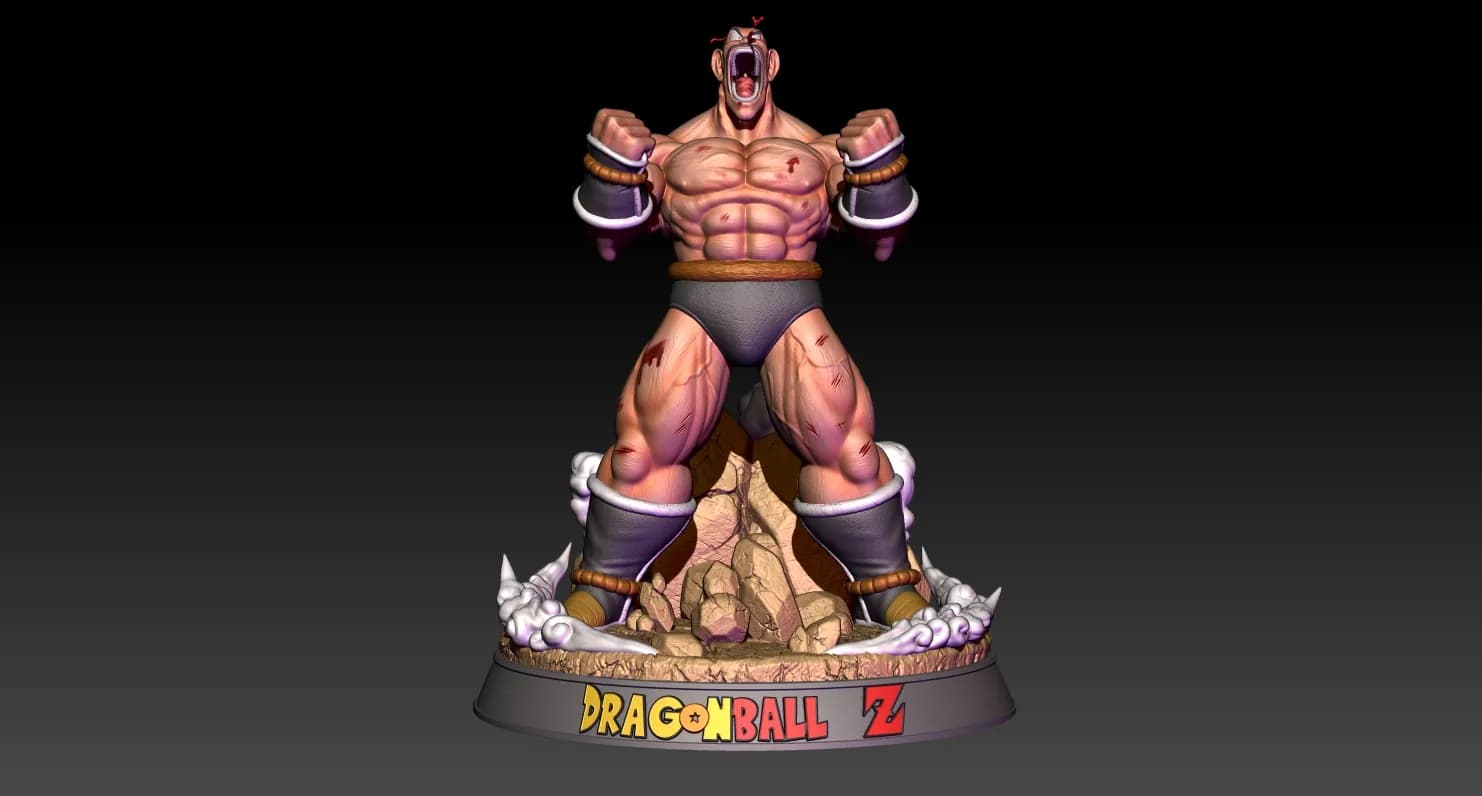 STL - Figura Nappa Dragon Ball Z render 3