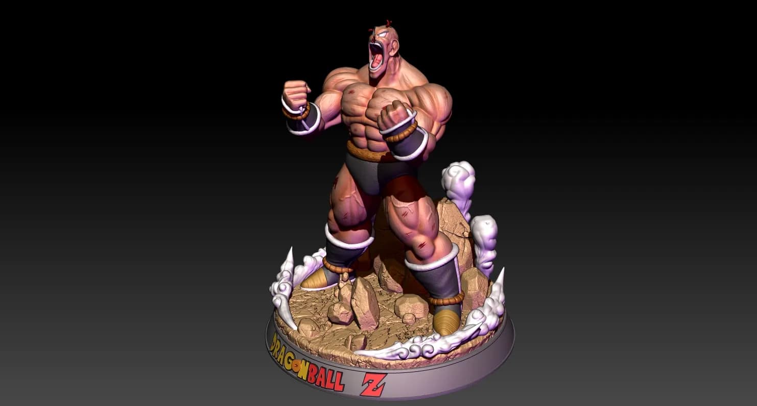 STL - Figura Nappa Dragon Ball Z render 5