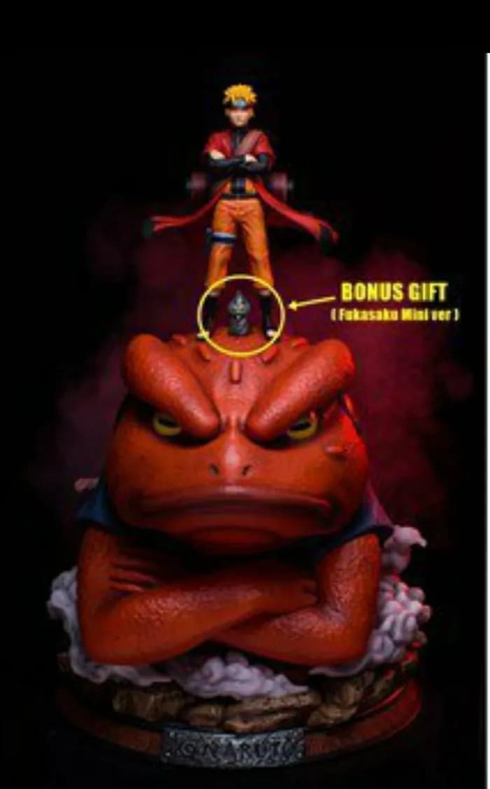 STL - Figura Naruto con Gamakichi