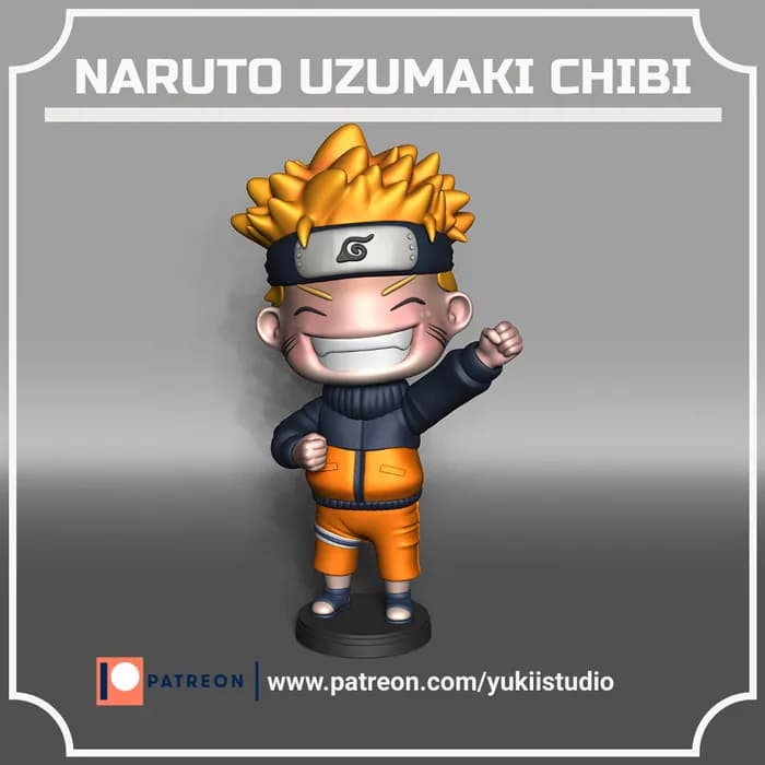 STL - Figura Naruto Uzumaki Chibi