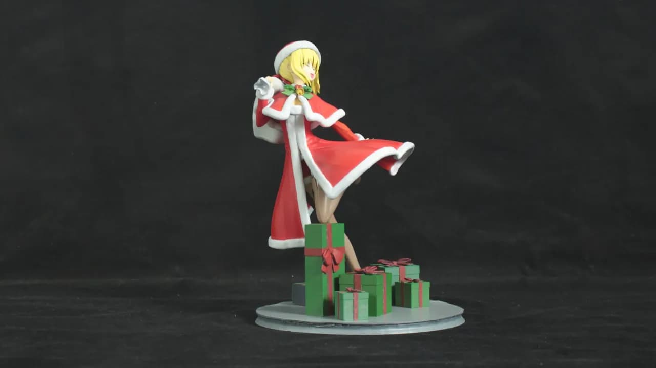 STL - Figura navideña de Nao Tomori render 2