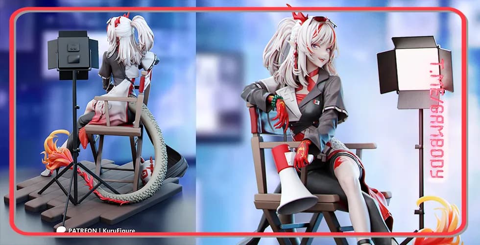 STL - Figura Nian Arknights Kuru render 2