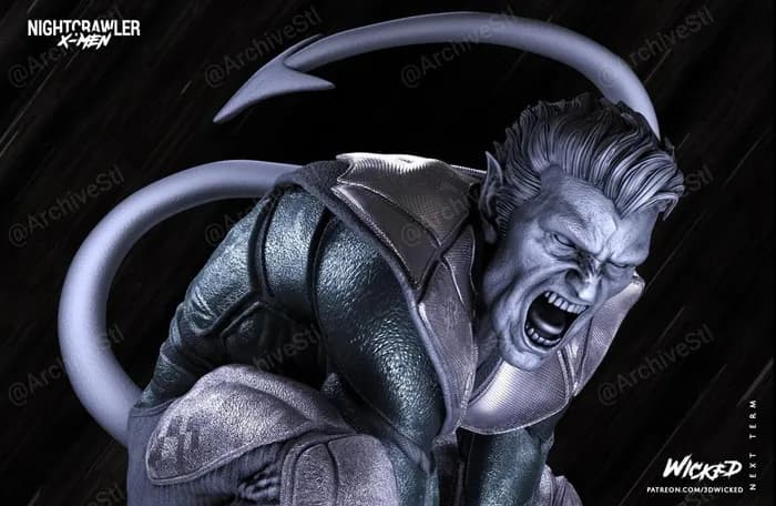 STL - Figura Nightcrawler render 3