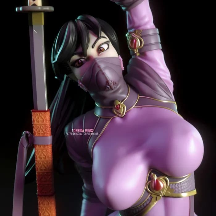 STL - Figura Ninja Sci Fi Sara