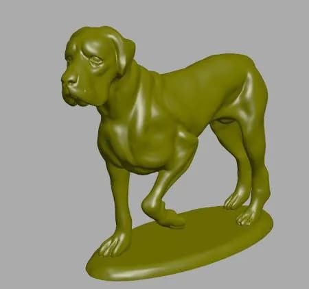 STL - figura perro mastin